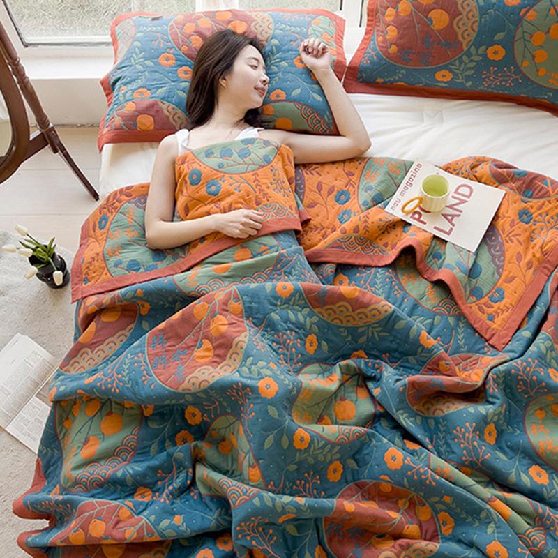 K-70 150x200cm Cotton Throw Blanket Towel Quilt+2 Pillow Covers 3-Piece Bedding Set Romantic
K-70 150x200cm Cotton Throw Blanket Towel Quilt+2 Pillow Covers 3-Piece Bedding Set Romantic