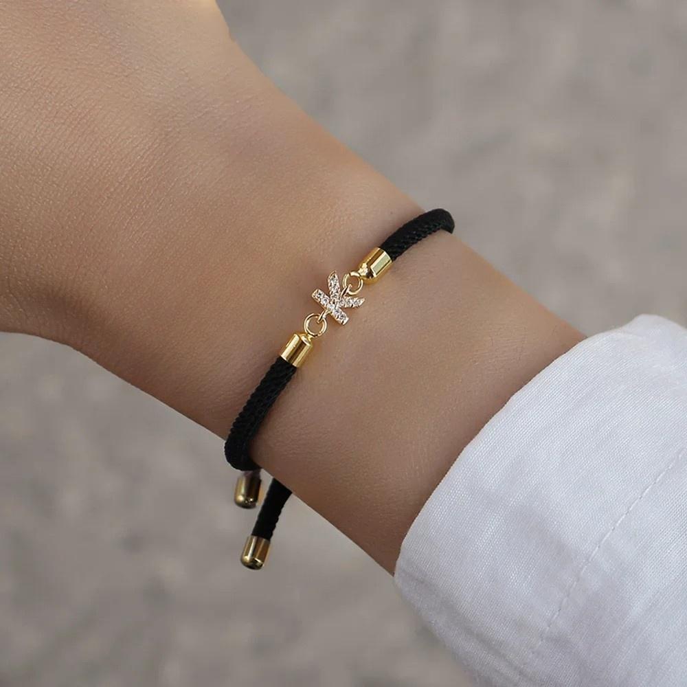 A to Z Initial Letter Charm Bracelet Adjustable Rope Braided Chain Pave Zirconia Personalized Zircon Gift for Women A
A to Z Initial Letter Charm Bracelet Adjustable Rope Braided Chain Pave Zirconia Personalized Zircon Gift for Women A