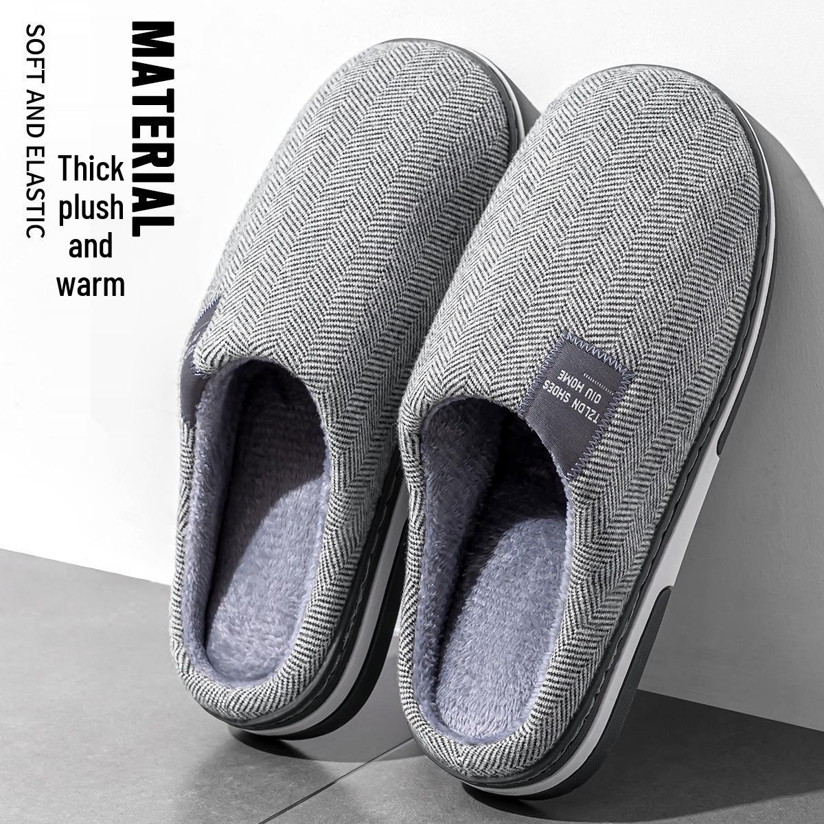 Jieleya Unisex Warm Winter Cotton Slippers - Non-slip, Plush, Large Size 2025 46-47 (fits 45-46)
Jieleya Unisex Warm Winter Cotton Slippers - Non-slip, Plush, Large Size 2025 46-47 (fits 45-46)