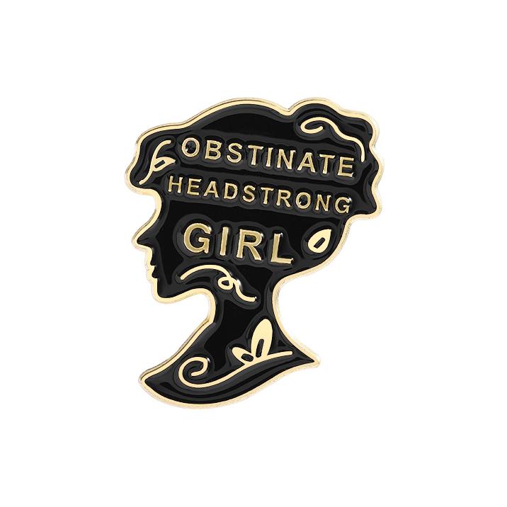 Obstinate Headstrong Girl Enamel Pin Jane Austen Pride and Prejudice Famous Quote Brooch Lapel Badge Jewelry Gift For Friends
Obstinate Headstrong Girl Enamel Pin Jane Austen Pride and Prejudice Famous Quote Brooch Lapel Badge Jewelry Gift For Friends