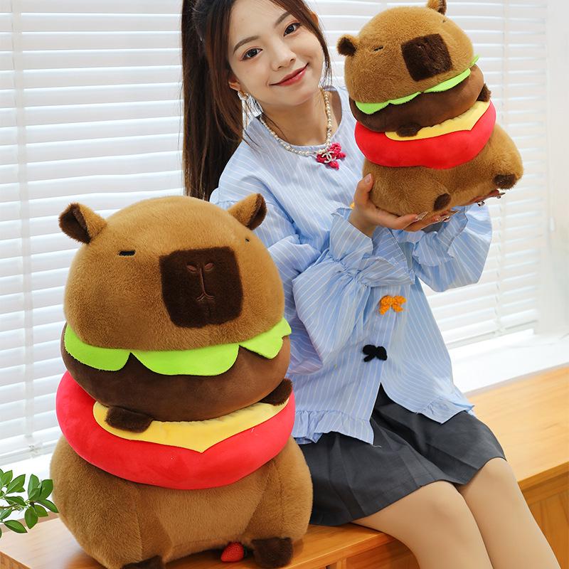 Adorable Y2K-Style Capybara Burger Plush Toy - Cute Stuffed Animal Birthday Gift 22 cm (0.15 kg)
Adorable Y2K-Style Capybara Burger Plush Toy - Cute Stuffed Animal Birthday Gift 22 cm (0.15 kg)