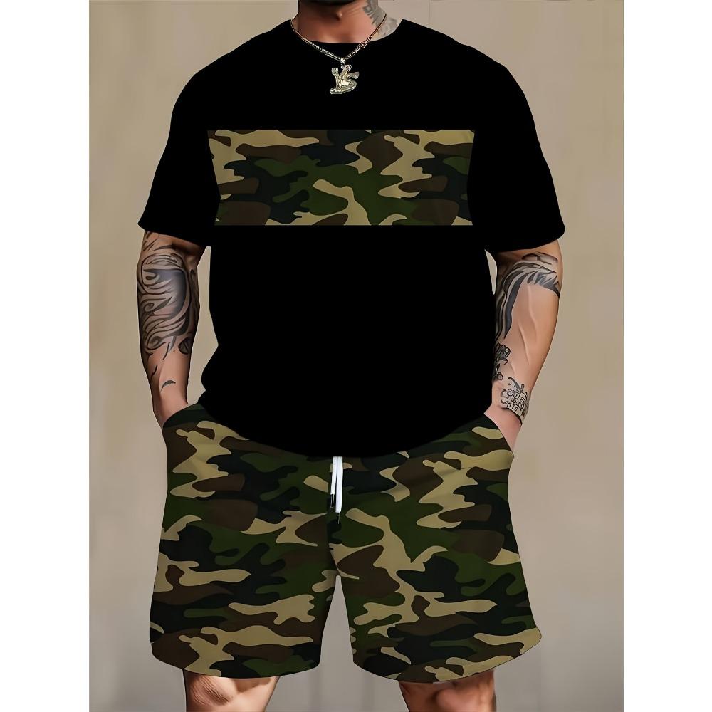 Camouflage men s short-sleeved short pants set XL
Camouflage men s short-sleeved short pants set XL