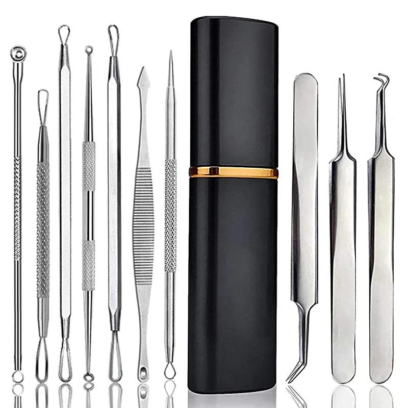 Pimple Popper Tool Kit 10 Pcs Blackhead Remover Comedone Extractor Kit Zit Removing for Forehead,Facial and Nose Skin Care Tool
Pimple Popper Tool Kit 10 Pcs Blackhead Remover Comedone Extractor Kit Zit Removing for Forehead,Facial and Nose Skin Care Tool
