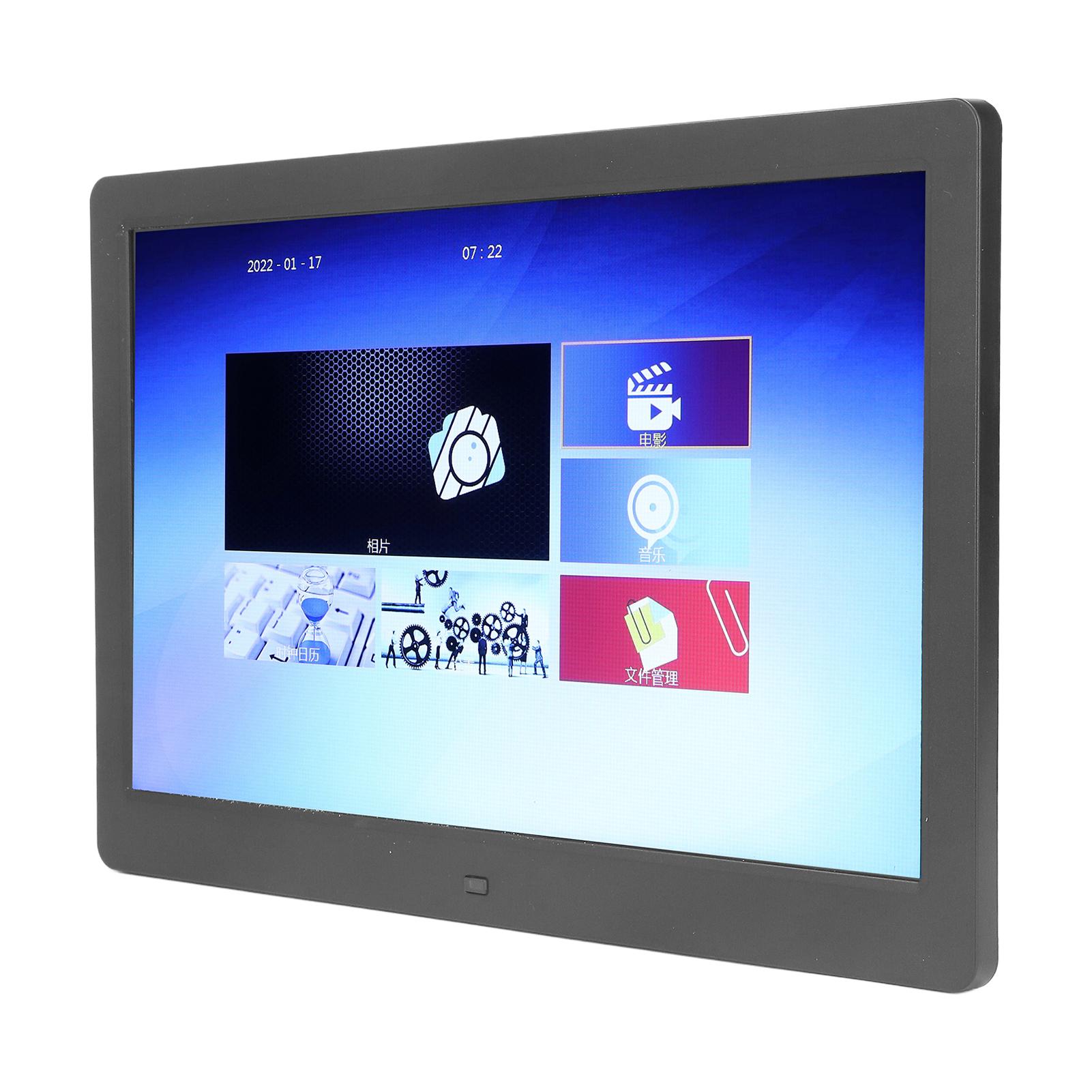 13-дюймовая цифровая фоторамка HD Видеоплеер 1280x800P Поддержка электронного альбома Интеллектуальный пульт дистанционного управления EU Plug
13-дюймовая цифровая фоторамка HD Видеоплеер 1280x800P Поддержка электронного альбома Интеллектуальный пульт дистанционного управления EU Plug