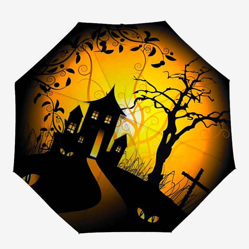 1pc Haunted House Halloween Automatic Folding Umbrella, Lightweight Retractable Compact Travel Umbrella, 8-Rib Sturdy Frame076
1pc Haunted House Halloween Automatic Folding Umbrella, Lightweight Retractable Compact Travel Umbrella, 8-Rib Sturdy Frame076