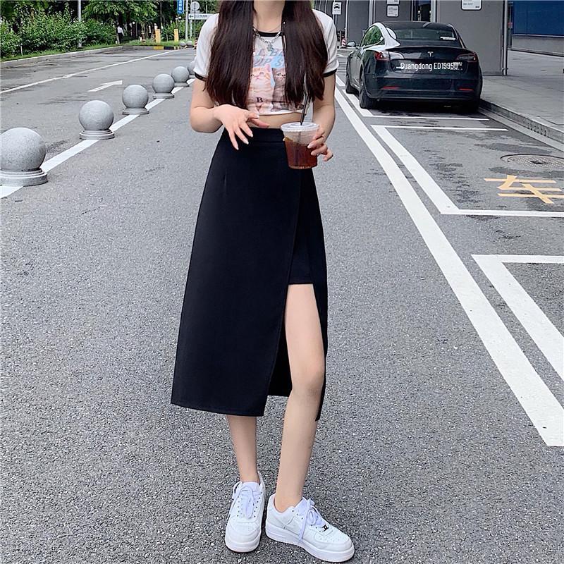 High-Waist A-line Midi Skirt with Slit: Slimming & Versatile for All Seasons 2XL чорний
High-Waist A-line Midi Skirt with Slit: Slimming & Versatile for All Seasons 2XL чорний