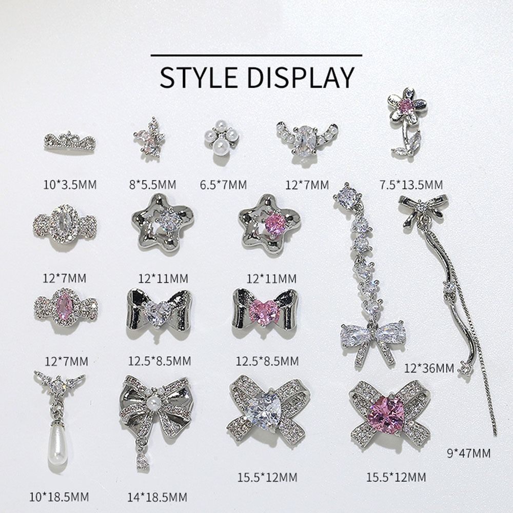 Bowknot 3D Manicure Jewelry Silver Nail Art Decoration High Quality Crystal Nail Rhinestones Women 05
Bowknot 3D Manicure Jewelry Silver Nail Art Decoration High Quality Crystal Nail Rhinestones Women 05
