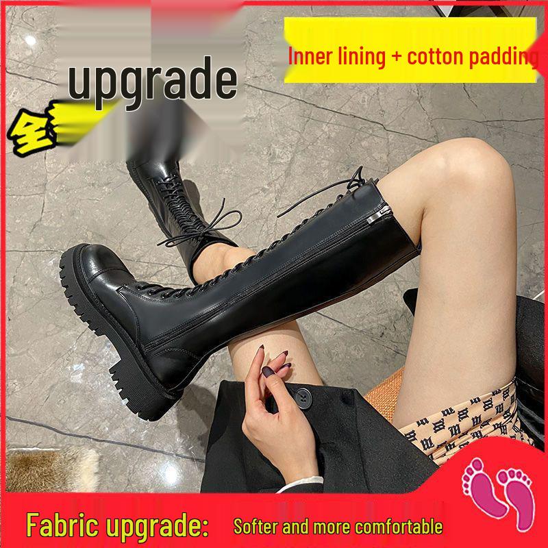 Женские ботфорты 2025 года в британском стиле на толстой подошве, с большим пальцем и шнуровкой до колена. Size 38
Женские ботфорты 2025 года в британском стиле на толстой подошве, с большим пальцем и шнуровкой до колена. Size 38