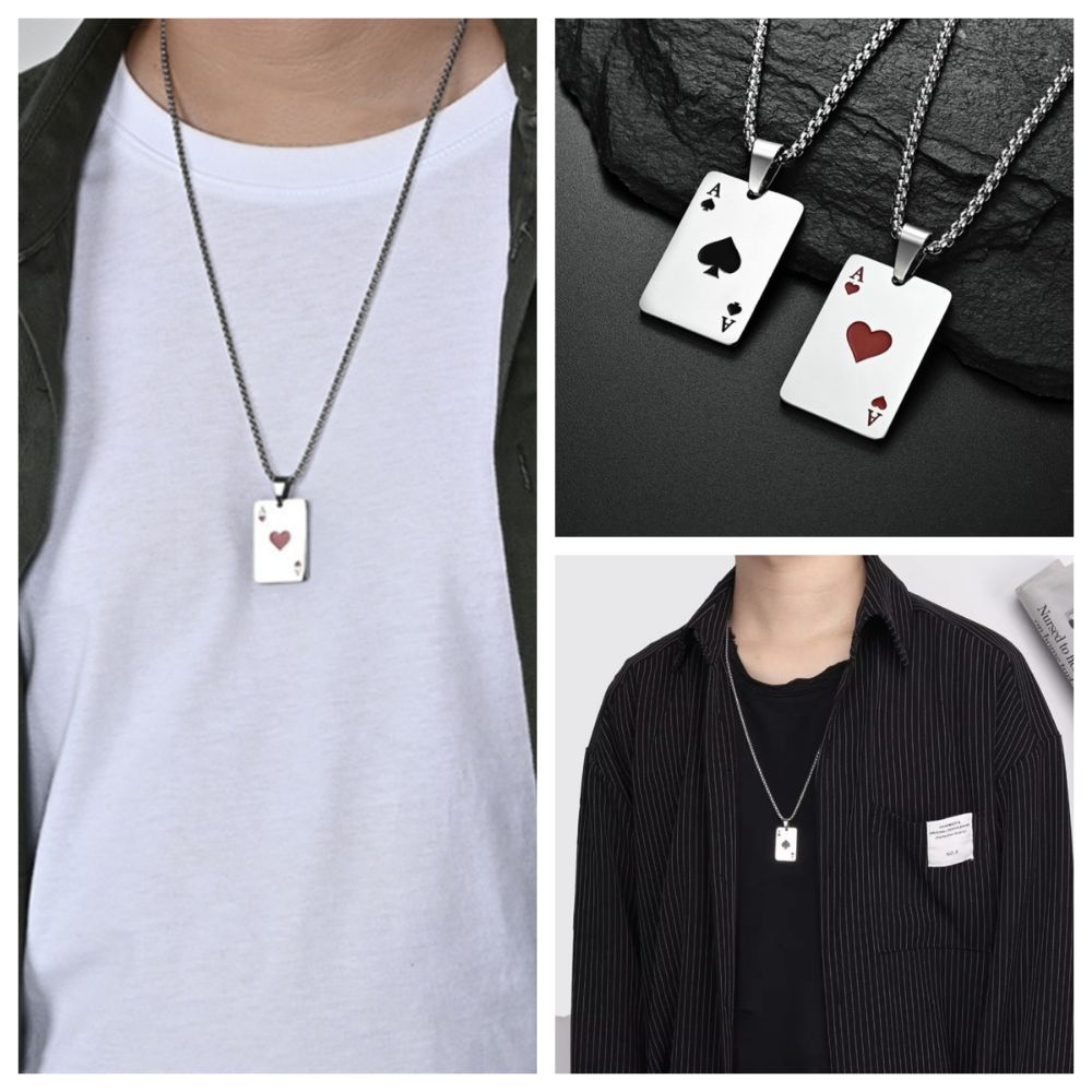 Stainless Steel Poker Card Ace of Spades Necklace For Women Men Playing Cards Jewelry чорний
Stainless Steel Poker Card Ace of Spades Necklace For Women Men Playing Cards Jewelry чорний
