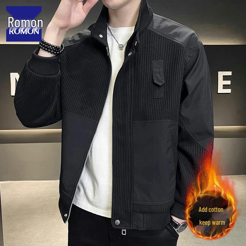 Men s High-End Cotton-Padded Jacket: Thickened Stand-Up Collar, Spliced Design for Autumn and Winter L
Men s High-End Cotton-Padded Jacket: Thickened Stand-Up Collar, Spliced Design for Autumn and Winter L