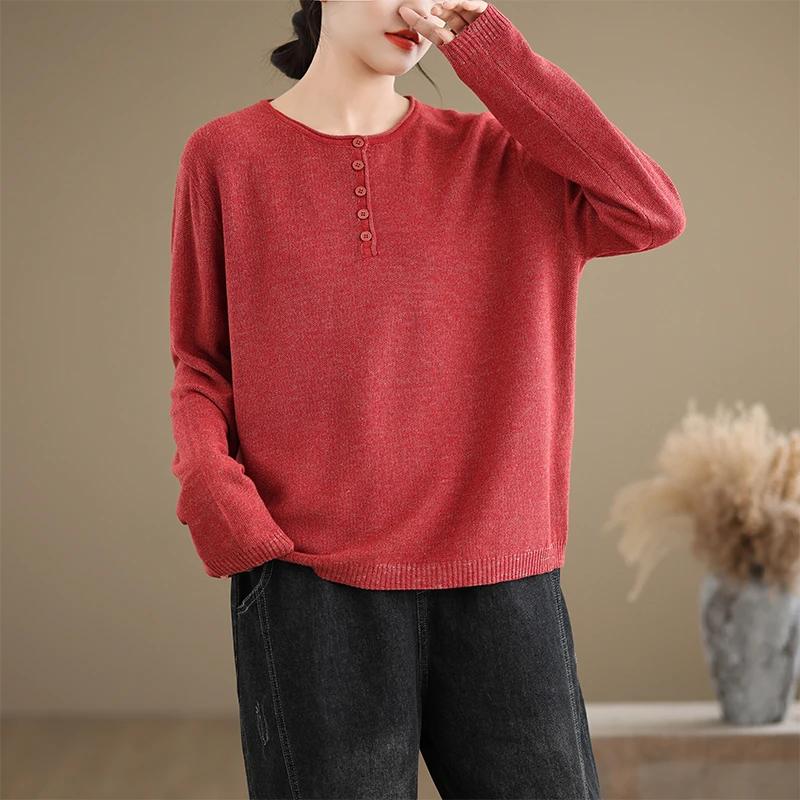 Sweater Pullovers Tops Women Long Sleeves Autumn Winter Blouse Oversized Loose Long Sleeve Shirt Slim Pullover Tops XXXXL червоний
Sweater Pullovers Tops Women Long Sleeves Autumn Winter Blouse Oversized Loose Long Sleeve Shirt Slim Pullover Tops XXXXL червоний