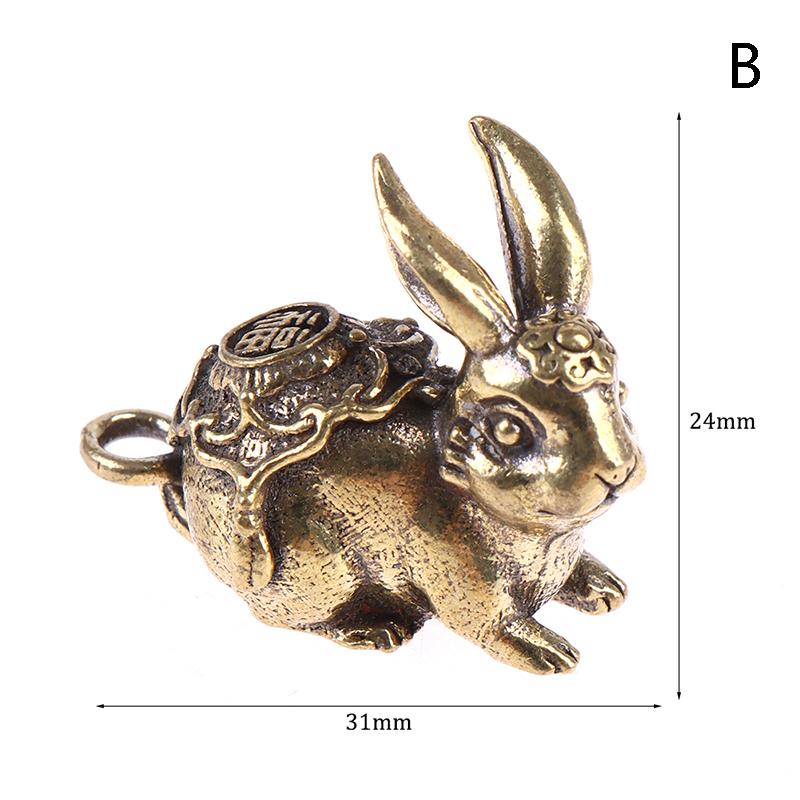 Chinese New Year Antique Solid Copper Zodiac Lucky Rabbit Statue Ornament Vintage Copper Key Chain Figurine Decoration S
Chinese New Year Antique Solid Copper Zodiac Lucky Rabbit Statue Ornament Vintage Copper Key Chain Figurine Decoration S