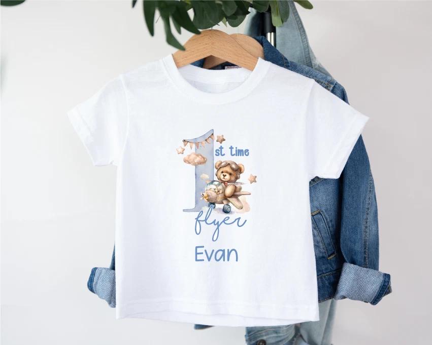 Kids Personalised First Time Flyer T-Shirt Child s First Family Holiday Summer XL
Kids Personalised First Time Flyer T-Shirt Child s First Family Holiday Summer XL
