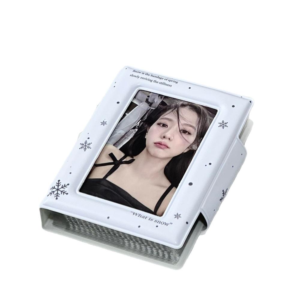White Snowflakes Photo Small Card Bag Mini Album 3-3.5 Celebrity Album Cardbook Suitable for Celebrity Small Card Collection
White Snowflakes Photo Small Card Bag Mini Album 3-3.5 Celebrity Album Cardbook Suitable for Celebrity Small Card Collection