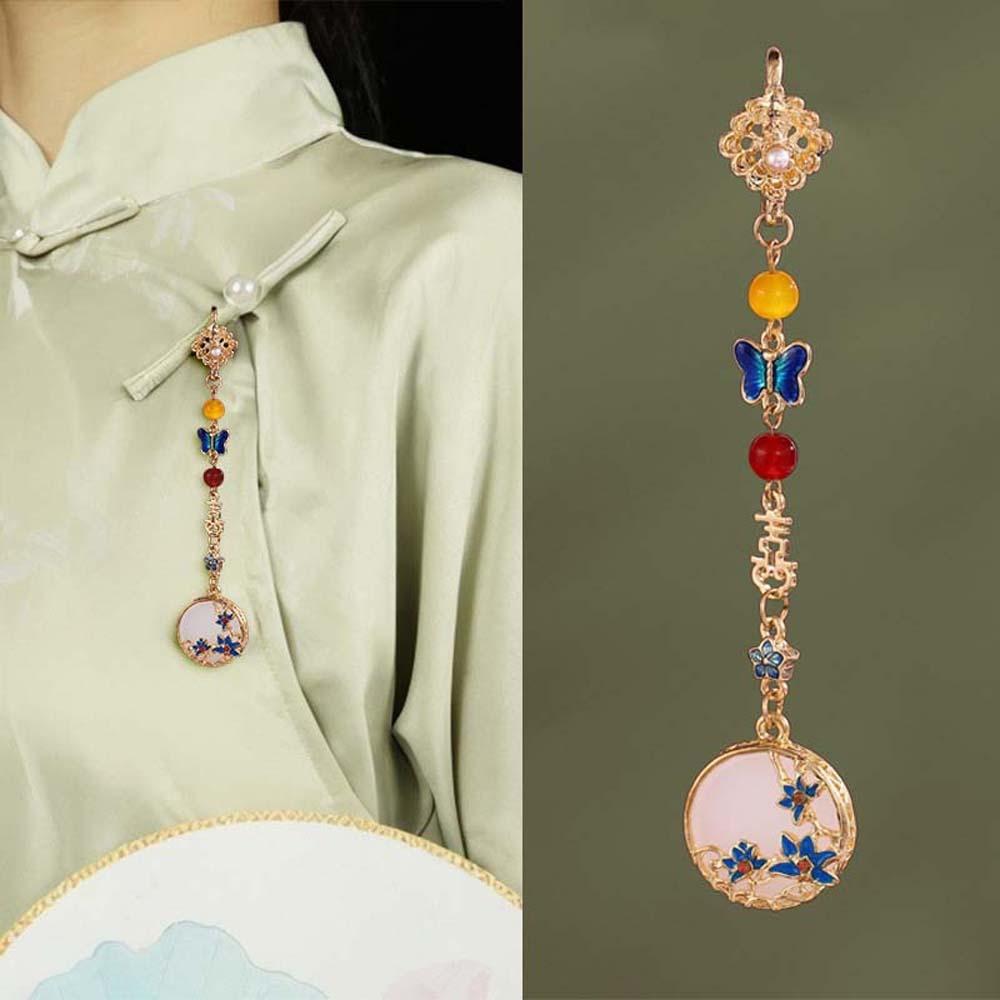 Fashion Jewelry Chinese Style Brooch Long Hanging Tassel Cheongsam Accessories Lady StyleD
Fashion Jewelry Chinese Style Brooch Long Hanging Tassel Cheongsam Accessories Lady StyleD