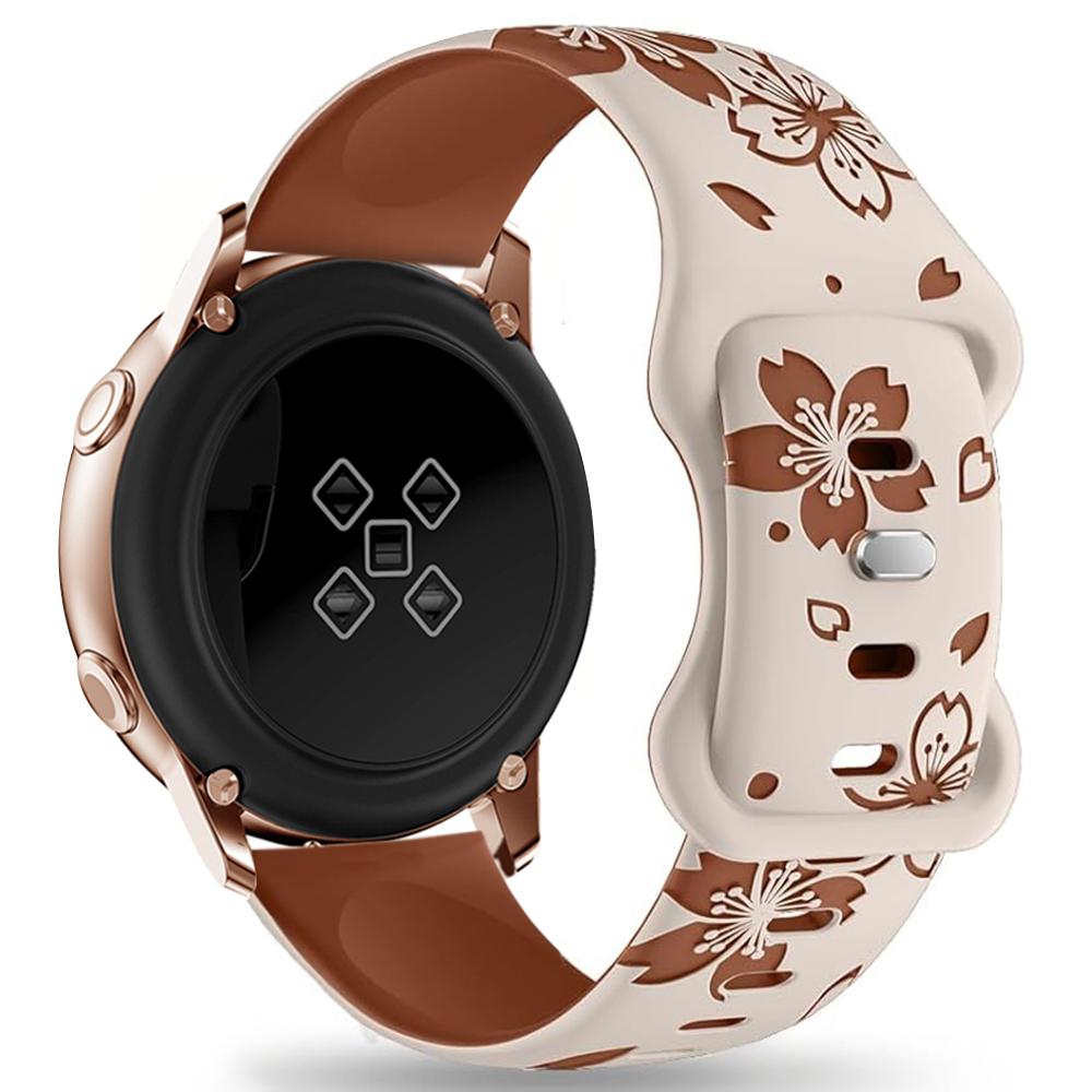 Для Huawei Watch GT 3 42мм/GT 3 Pro 43мм/Samsung Gear Sport/Gear S2 Classic Ремешок для часов с узором сакуры 20мм силиконовый ремешок Starlight/Brown
Для Huawei Watch GT 3 42мм/GT 3 Pro 43мм/Samsung Gear Sport/Gear S2 Classic Ремешок для часов с узором сакуры 20мм силиконовый ремешок Starlight/Brown