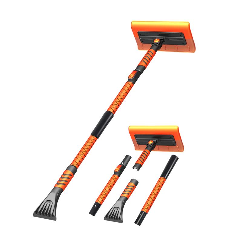 A 3-in-1 retractable and detachable snow brush with an ice scraper, featuring a telescopic design for snow sweeping and window cleaning
A 3-in-1 retractable and detachable snow brush with an ice scraper, featuring a telescopic design for snow sweeping and window cleaning