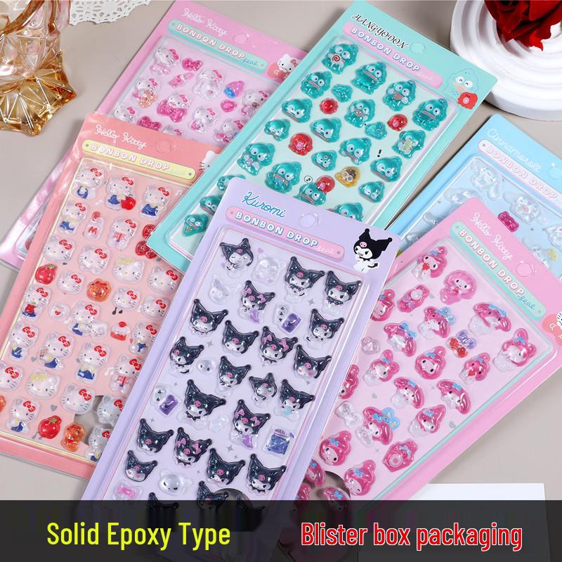 Японский стиль 3D тисненые наклейки с капельным клеем - Hello Kitty и Cinnamoroll Solid Sanrio Pink Hello Kitty Resin
Японский стиль 3D тисненые наклейки с капельным клеем - Hello Kitty и Cinnamoroll Solid Sanrio Pink Hello Kitty Resin