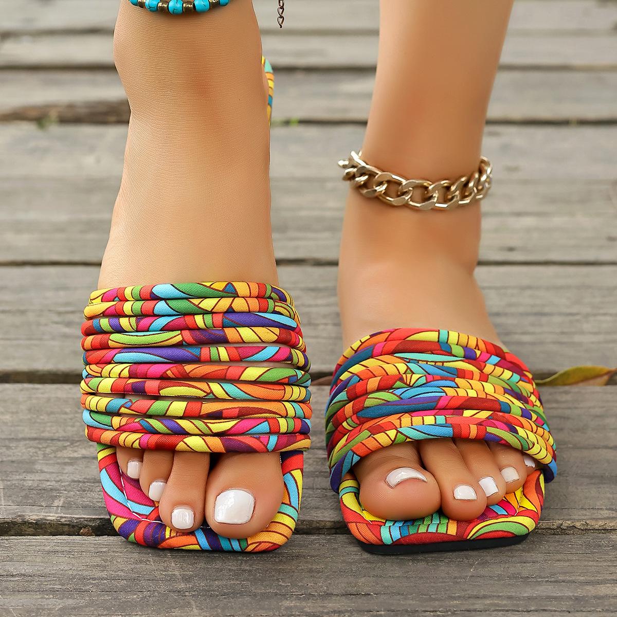 Large size color thin belt flat bottom slippers women wear one word light beach cool slippers ebay 36
Large size color thin belt flat bottom slippers women wear one word light beach cool slippers ebay 36