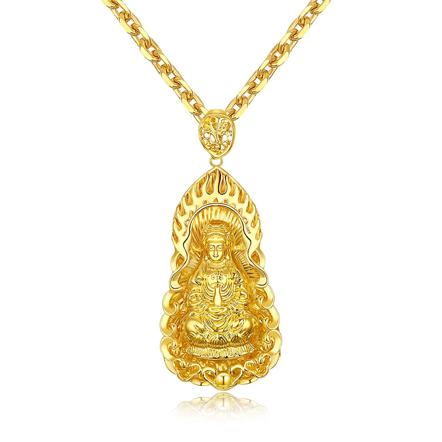 Rockyu Jewelry Популярный Бренд Ожерелье Золото 18К Цепочка из Нержавеющей Стали Длина 60 мм Золотой Выгравированный Амулет Удачи Каннон Босацу Аксессуар Фэн-шуй
Rockyu Jewelry Популярный Бренд Ожерелье Золото 18К Цепочка из Нержавеющей Стали Длина 60 мм Золотой Выгравированный Амулет Удачи Каннон Босацу Аксессуар Фэн-шуй