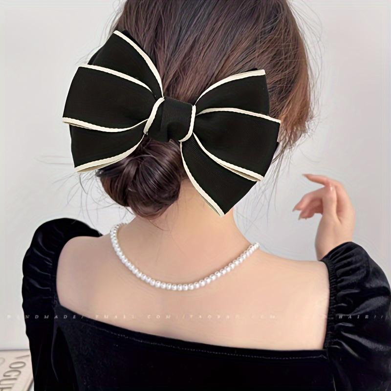 Элегантная черная заколка-бант во французском стиле, полиэстеровый материал, милый аксессуар для волос для женщин и подростков, модные аксессуары для волос чёрный
Элегантная черная заколка-бант во французском стиле, полиэстеровый материал, милый аксессуар для волос для женщин и подростков, модные аксессуары для волос чёрный