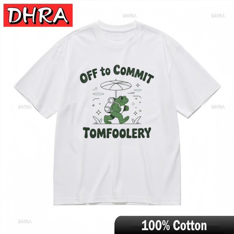 Unisexs Trend Classic TShirt Green Frog Design Off To Commit Tomfoolery Tee Cute Funny Tshirts Tops for Daily Wear TShirt Girls 3XL
Unisexs Trend Classic TShirt Green Frog Design Off To Commit Tomfoolery Tee Cute Funny Tshirts Tops for Daily Wear TShirt Girls 3XL