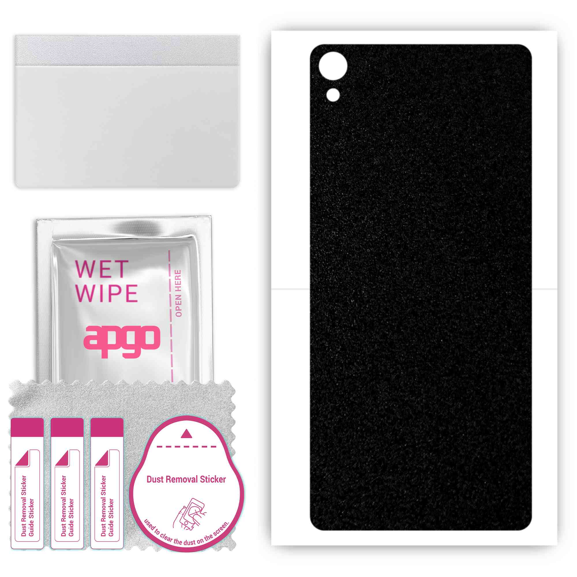 Apgo Protective Skin Sticker for the back compatible with Sony Xperia XA, Wrap Film, Foil, Vinyl - Pattern Matte Black
Apgo Protective Skin Sticker for the back compatible with Sony Xperia XA, Wrap Film, Foil, Vinyl - Pattern Matte Black