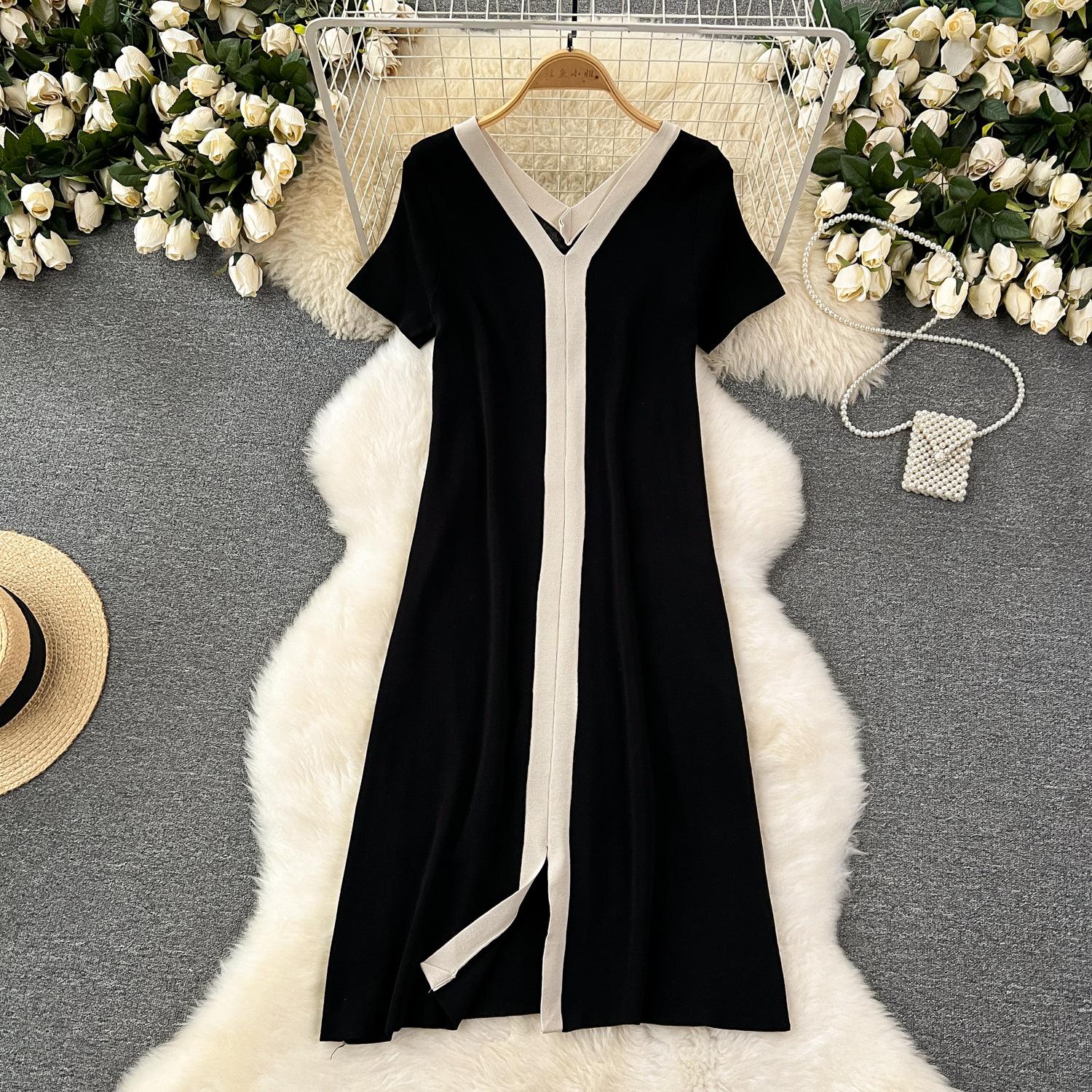 Летние вязаные нишевые свободные прямые повседневные длинные платья с короткими рукавами и цветными блоками премиум-класса one size чёрный
Летние вязаные нишевые свободные прямые повседневные длинные платья с короткими рукавами и цветными блоками премиум-класса one size чёрный