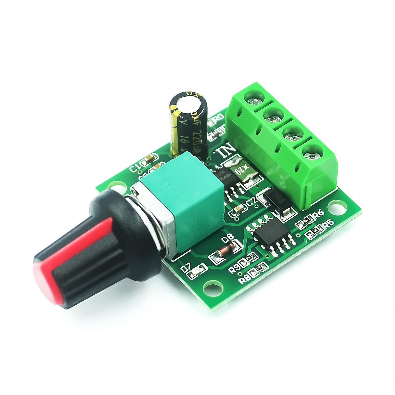 DC 1.8V 3V 5V 6V 12V 2A PWM Motor Speed Controller Low Voltage Motor Speed Controller PWM 0~100% Adjustable Drive Module 1803BK
DC 1.8V 3V 5V 6V 12V 2A PWM Motor Speed Controller Low Voltage Motor Speed Controller PWM 0~100% Adjustable Drive Module 1803BK