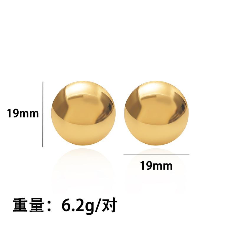 INS fashion stainless steel geometric smooth round stud earrings simple versatile temperament high sense earrings Ready to ship золотой
INS fashion stainless steel geometric smooth round stud earrings simple versatile temperament high sense earrings Ready to ship золотой