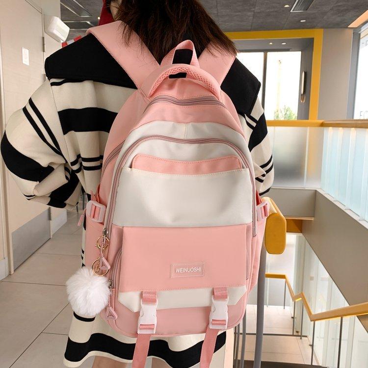 School bag female Korean version Harajuku ulzzang high school student backpack large capacity junior high school Mori versatile ins backpack single package розовый
School bag female Korean version Harajuku ulzzang high school student backpack large capacity junior high school Mori versatile ins backpack single package розовый