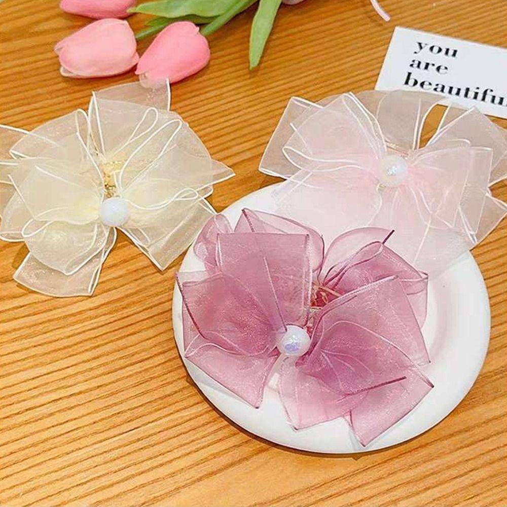 Cute Gauze Headwear Children Girl Hairpin Ponytail Holder Korean Style Hair Clip Hair Accessory
Cute Gauze Headwear Children Girl Hairpin Ponytail Holder Korean Style Hair Clip Hair Accessory