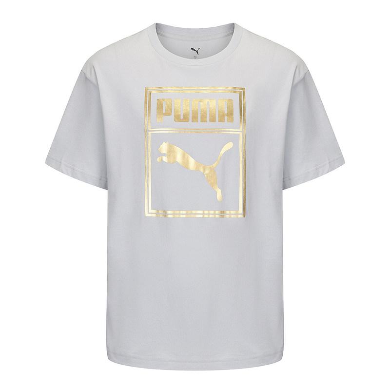 Puma Big Logo Gold Label Casual Sports Running Breathable Short Sleeve T-Shirt Unisex Tops Gray 689271-96 S
Puma Big Logo Gold Label Casual Sports Running Breathable Short Sleeve T-Shirt Unisex Tops Gray 689271-96 S