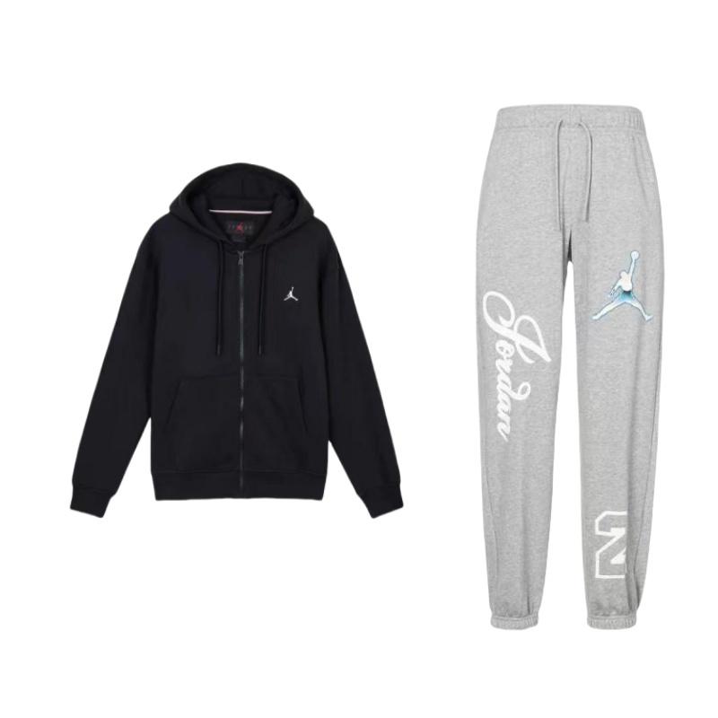 Jordan Logo Embroidered Zip-Up Hooded Fleece Long Sleeve Knit Tracksuit Men tracksuit DZ3385-063+DQ7351-010
Jordan Logo Embroidered Zip-Up Hooded Fleece Long Sleeve Knit Tracksuit Men tracksuit DZ3385-063+DQ7351-010
