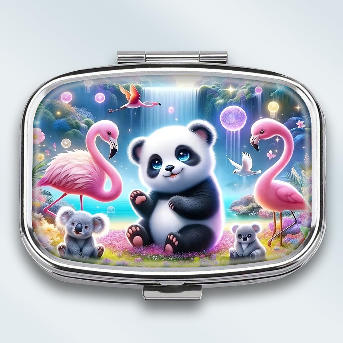 Portable Pill Box with 2 Compartments, Mini Metal Medicine Organizer Case, Cute Printed Pill Container for Vitamins, Pills, Jewelry, Travel, Daily Use
Portable Pill Box with 2 Compartments, Mini Metal Medicine Organizer Case, Cute Printed Pill Container for Vitamins, Pills, Jewelry, Travel, Daily Use