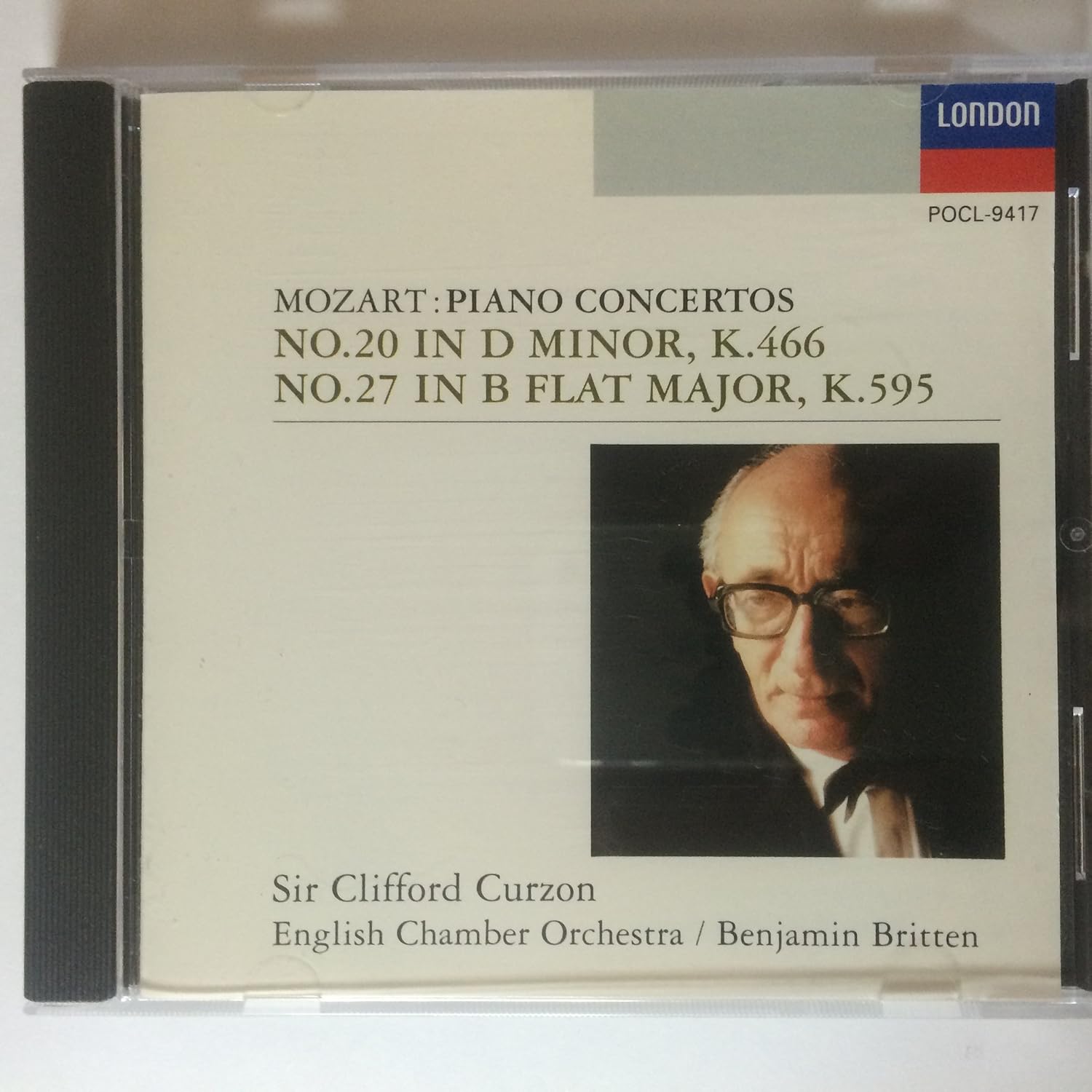 CD CURZON (SIR CLIFFORD) MOZART BRIT - Piano Concerto No. 20 in D minor POCL9417 POLYDOR 1992 Japan ObiClassical Used
CD CURZON (SIR CLIFFORD) MOZART BRIT - Piano Concerto No. 20 in D minor POCL9417 POLYDOR 1992 Japan ObiClassical Used