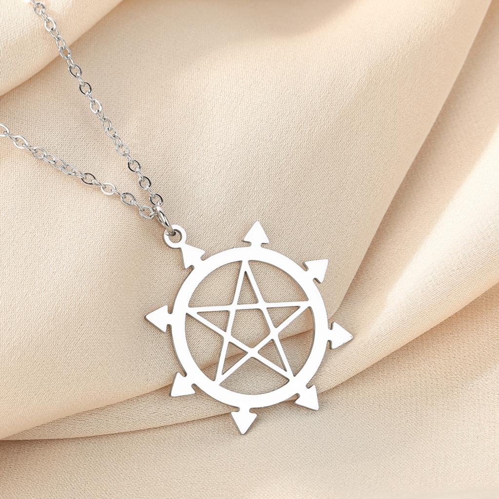 Kinitial Exquisite fashion earrings Algol Chaos plated pentant necklace A birthday gift from Eight pointed star to a loved one срібний
Kinitial Exquisite fashion earrings Algol Chaos plated pentant necklace A birthday gift from Eight pointed star to a loved one срібний