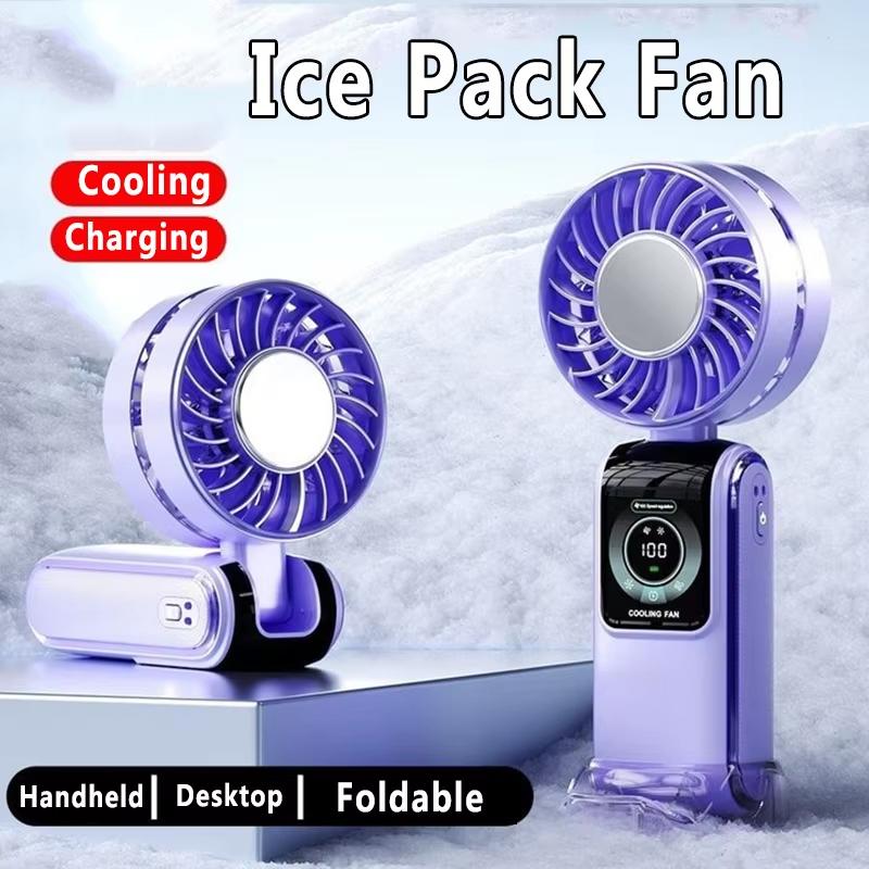 Ice Pack High-speed Fan Refrigeration Handheld Small Powerful Cooling Air Portable Usb Charging Outdoor Large Wind Fan фіолетовий
Ice Pack High-speed Fan Refrigeration Handheld Small Powerful Cooling Air Portable Usb Charging Outdoor Large Wind Fan фіолетовий