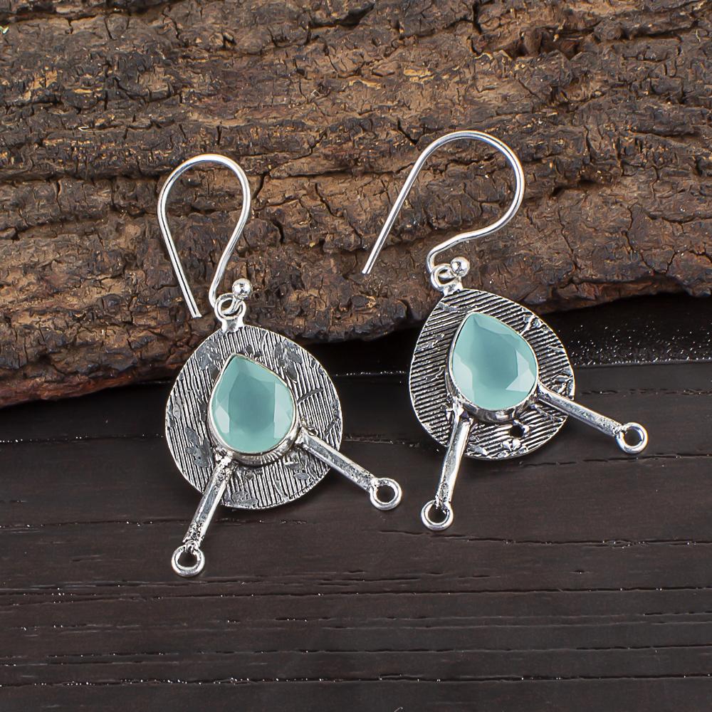 Aqua Chalcedony Silver Gemstone Jewelry, 925 Sterling Silver Earrings, Handmade Everyday Jewelry For Women 1.86 Inches синій
Aqua Chalcedony Silver Gemstone Jewelry, 925 Sterling Silver Earrings, Handmade Everyday Jewelry For Women 1.86 Inches синій