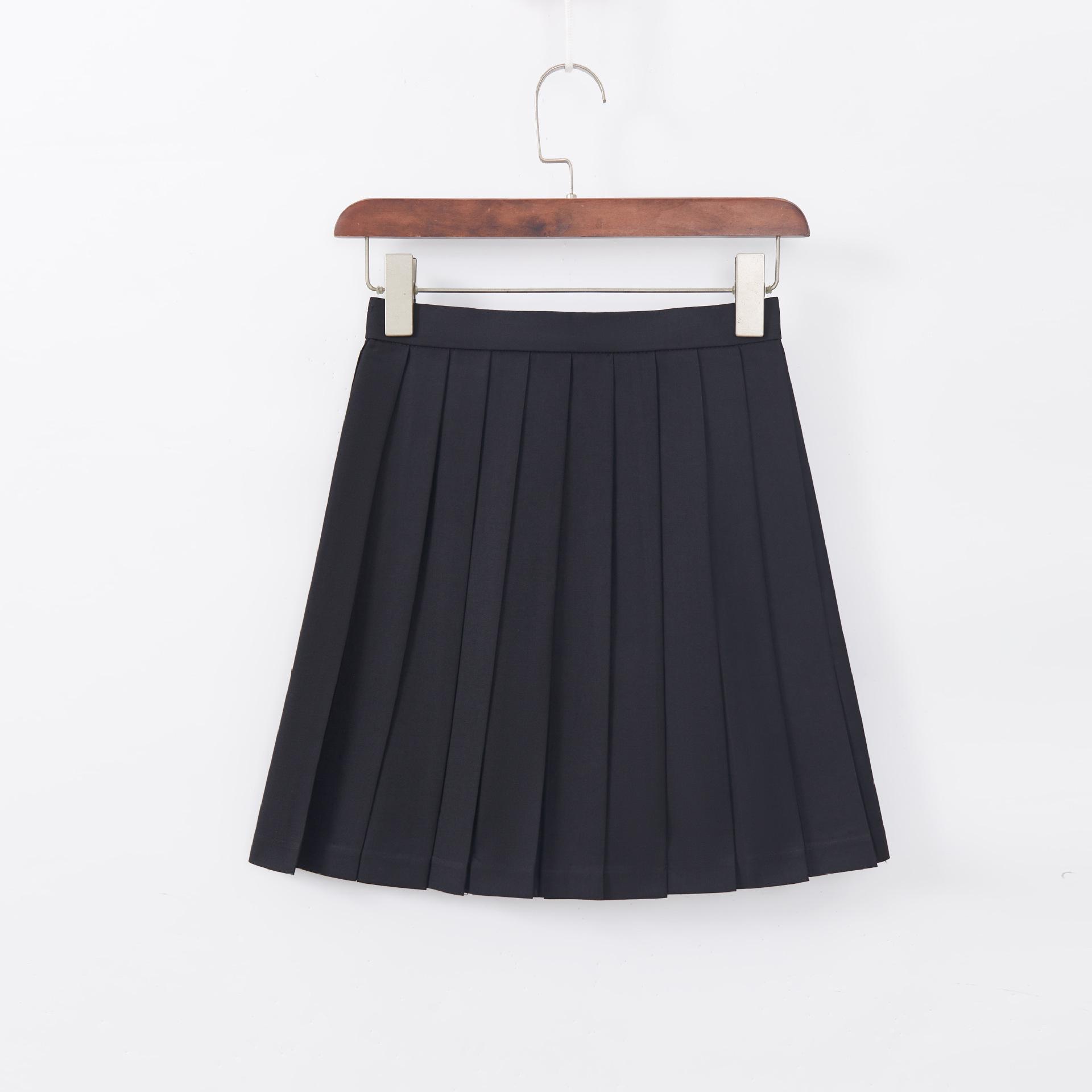 Black three-book uniform female orthodox basic sailor suit college style sweet skirt set 2XL
Black three-book uniform female orthodox basic sailor suit college style sweet skirt set 2XL