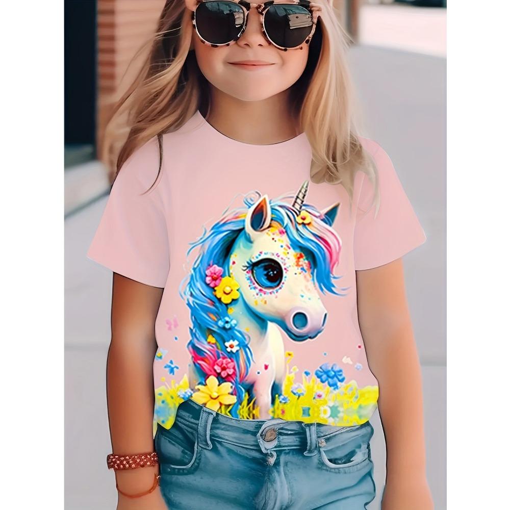 Fashion Cartoon Horse 3D Digital Full Printed Short Sleeved T-shirt for Girls 140 розовый
Fashion Cartoon Horse 3D Digital Full Printed Short Sleeved T-shirt for Girls 140 розовый