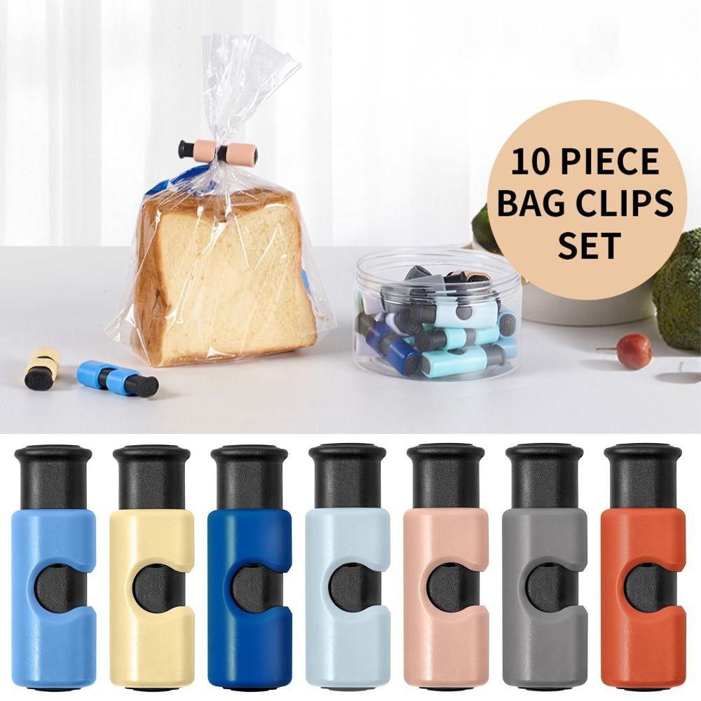 10pcs Fresh-Keeping Sealing Bag Clips Snack Seal Storage Food Snack Kitchen Storage Tool 10PCS - Color Random
10pcs Fresh-Keeping Sealing Bag Clips Snack Seal Storage Food Snack Kitchen Storage Tool 10PCS - Color Random