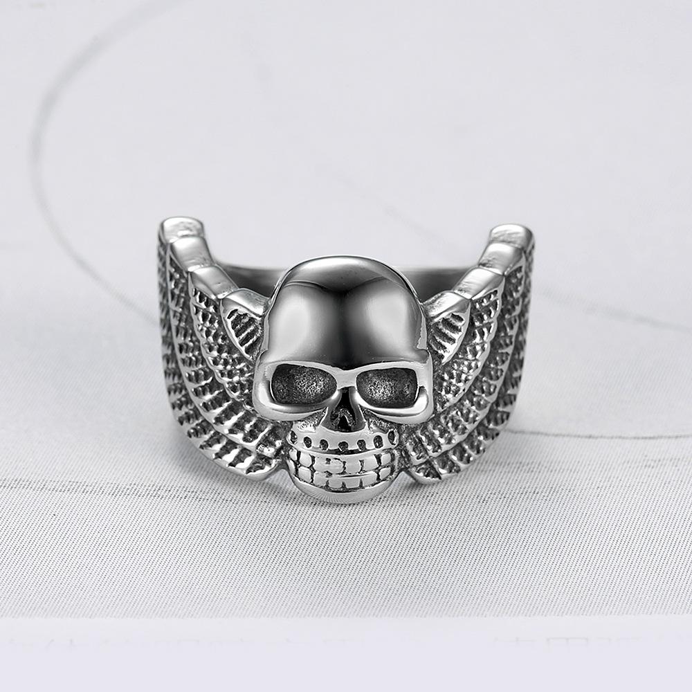 Серебряное кольцо S925 для мужчин и женщин, кольцо с черепом, кольцо в форме крыла черепа, ювелирные изделия 7
Серебряное кольцо S925 для мужчин и женщин, кольцо с черепом, кольцо в форме крыла черепа, ювелирные изделия 7