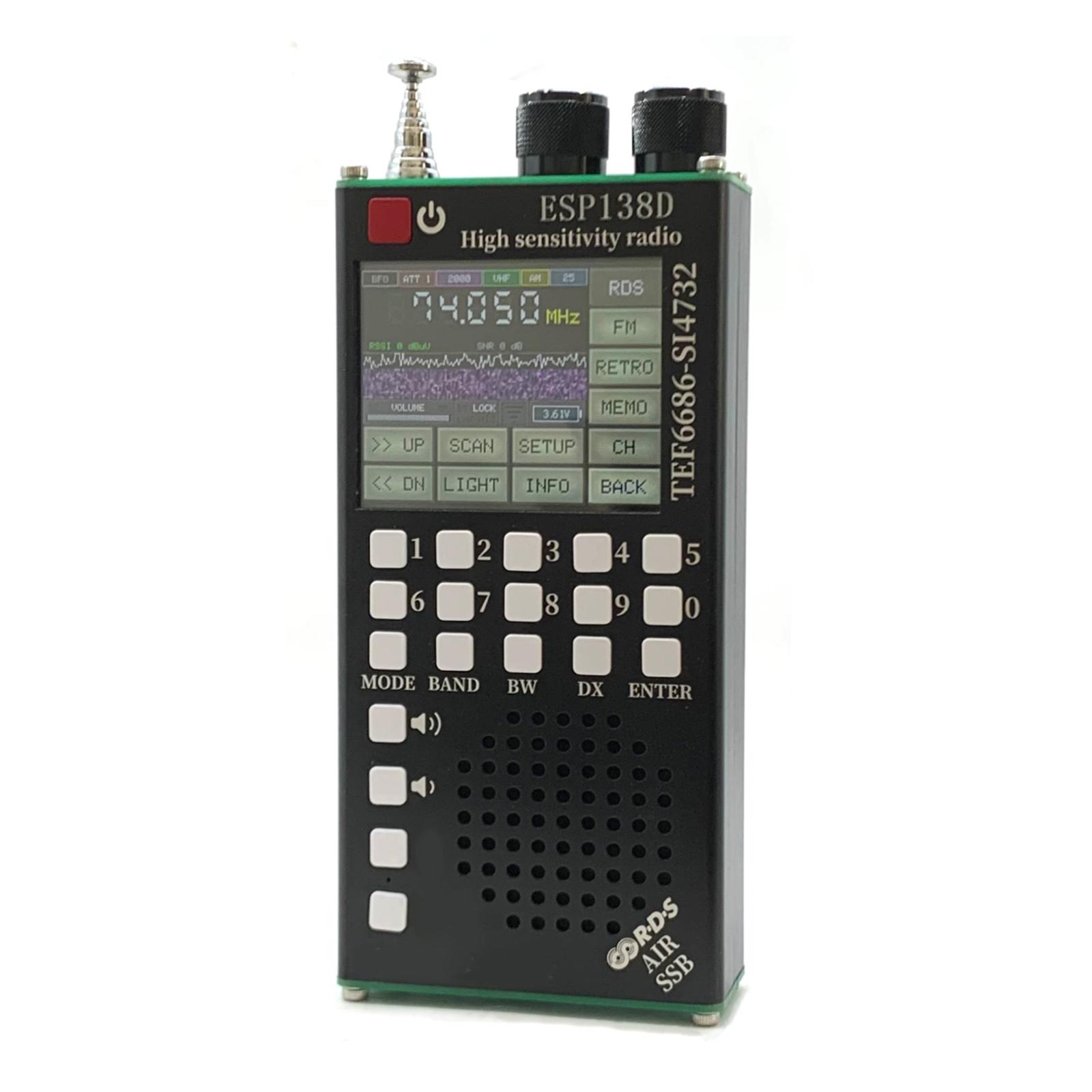 TEF6686 SI4732 Portable Shortwave Radio Ultra High Sensitivity Portable FM AM SSB Airband Radio for DX Listening Emergency China Mainland
TEF6686 SI4732 Portable Shortwave Radio Ultra High Sensitivity Portable FM AM SSB Airband Radio for DX Listening Emergency China Mainland
