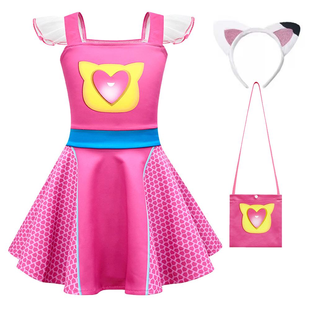 SuperKitties Girls Cosplay Dress with Bag Cat Ear Headband Kids Costume Summer Flying Sleeves Cause Outfits Birthday Gift 140cm
SuperKitties Girls Cosplay Dress with Bag Cat Ear Headband Kids Costume Summer Flying Sleeves Cause Outfits Birthday Gift 140cm