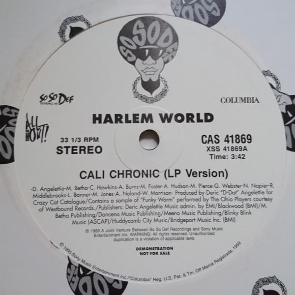 12inch Record HARLEM WORLD - Cali Chronic / Crew Of The Year CAS41869PROMO So So Def 1999 US Rap & Hip-Hop/R&B Used
12inch Record HARLEM WORLD - Cali Chronic / Crew Of The Year CAS41869PROMO So So Def 1999 US Rap & Hip-Hop/R&B Used