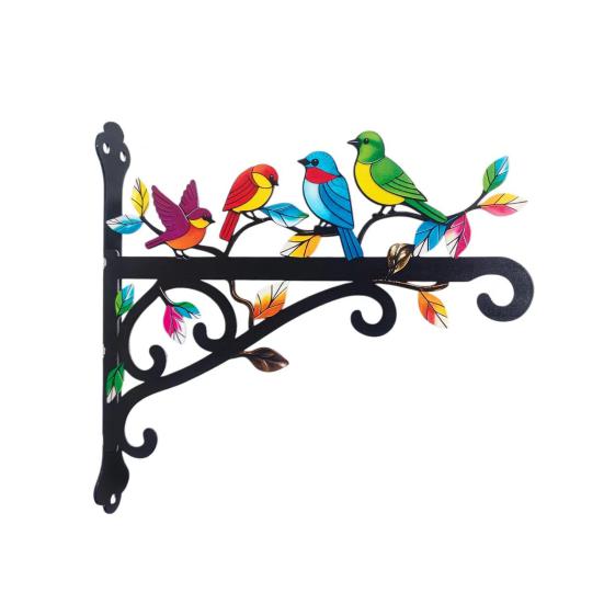 Aesthetic Wall Plant Hanger Metal Hanging Plant Bracket with Colorful Bird Pattern for Bird Feeders Wind Chimes Lantern Outdoor Indoor Patio Decor Size#A
Aesthetic Wall Plant Hanger Metal Hanging Plant Bracket with Colorful Bird Pattern for Bird Feeders Wind Chimes Lantern Outdoor Indoor Patio Decor Size#A