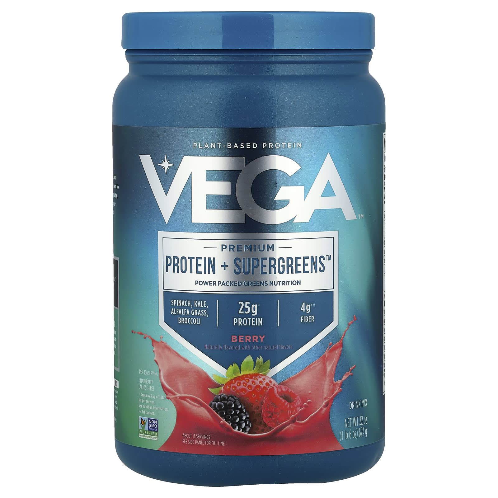 Premium Protein + Supergreens™, Berry, 624G (1Lb 6Oz)
Premium Protein + Supergreens™, Berry, 624G (1Lb 6Oz)