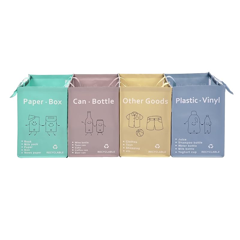 BOMEI PACK recycling trash bags recycling bin Garbage separation box organizer basket 36 gallons kitchen for home reusable waterproof compartment
BOMEI PACK recycling trash bags recycling bin Garbage separation box organizer basket 36 gallons kitchen for home reusable waterproof compartment