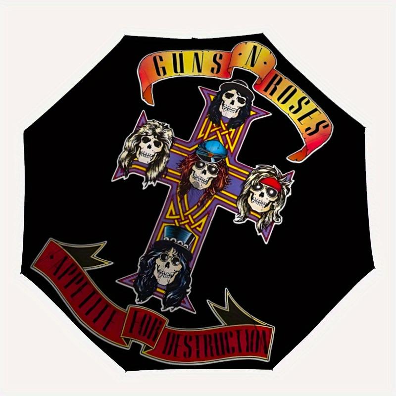 1pc Guns N Roses Automatic Umbrella Durable Iron Frame & Plastic Handle, Gift for Men & Women, Sturdy Construction, Playful Design yy250826125
1pc Guns N Roses Automatic Umbrella Durable Iron Frame & Plastic Handle, Gift for Men & Women, Sturdy Construction, Playful Design yy250826125
